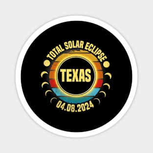 America Total Solar Eclipse April 8 2024 Texas Usa Totality Magnet